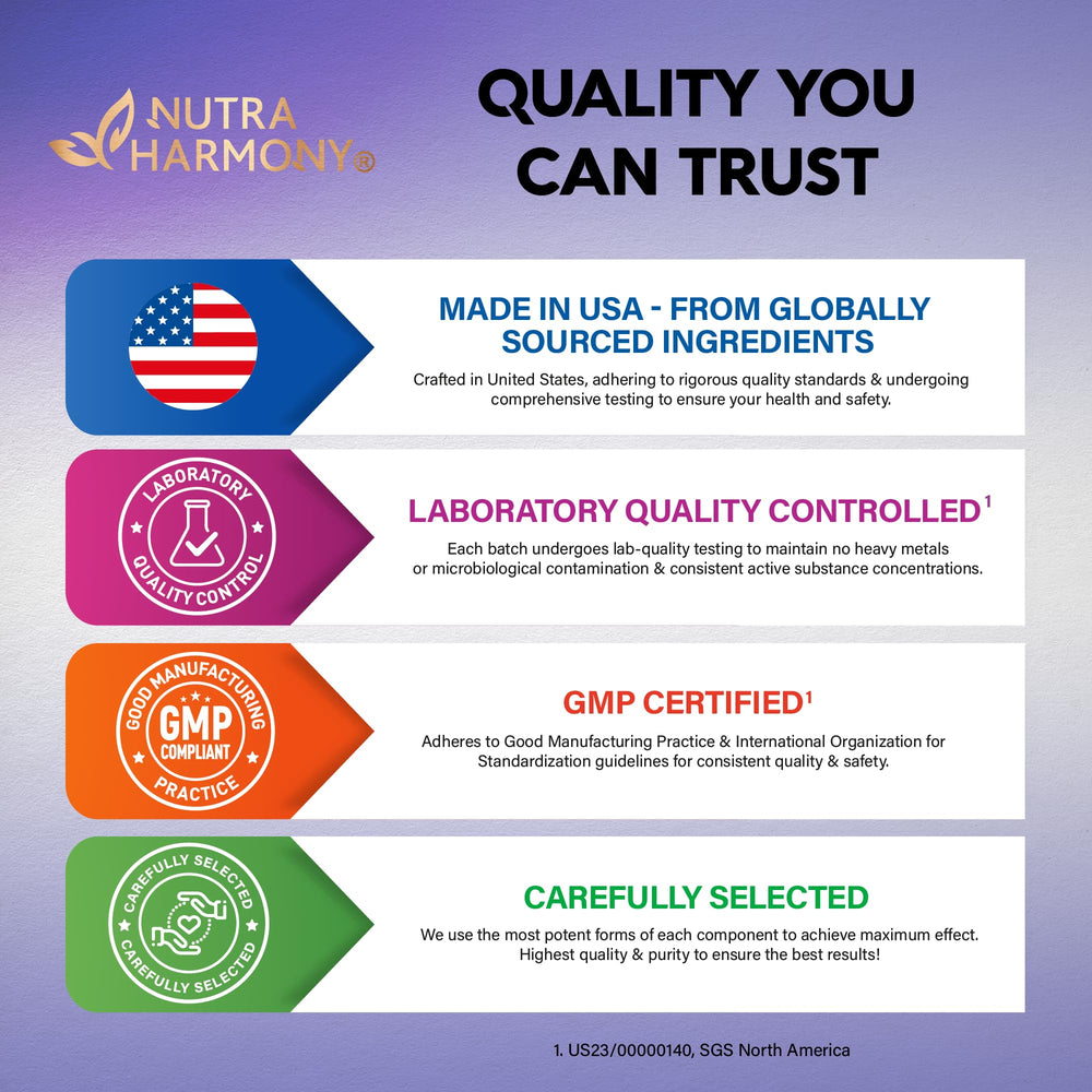 Nutraharmony cortisol supplement packaging – 120 capsules