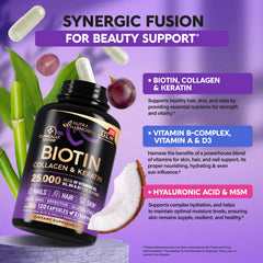 NutraHarmony trio image suggests comprehensive hair, skin, and nails wellness.