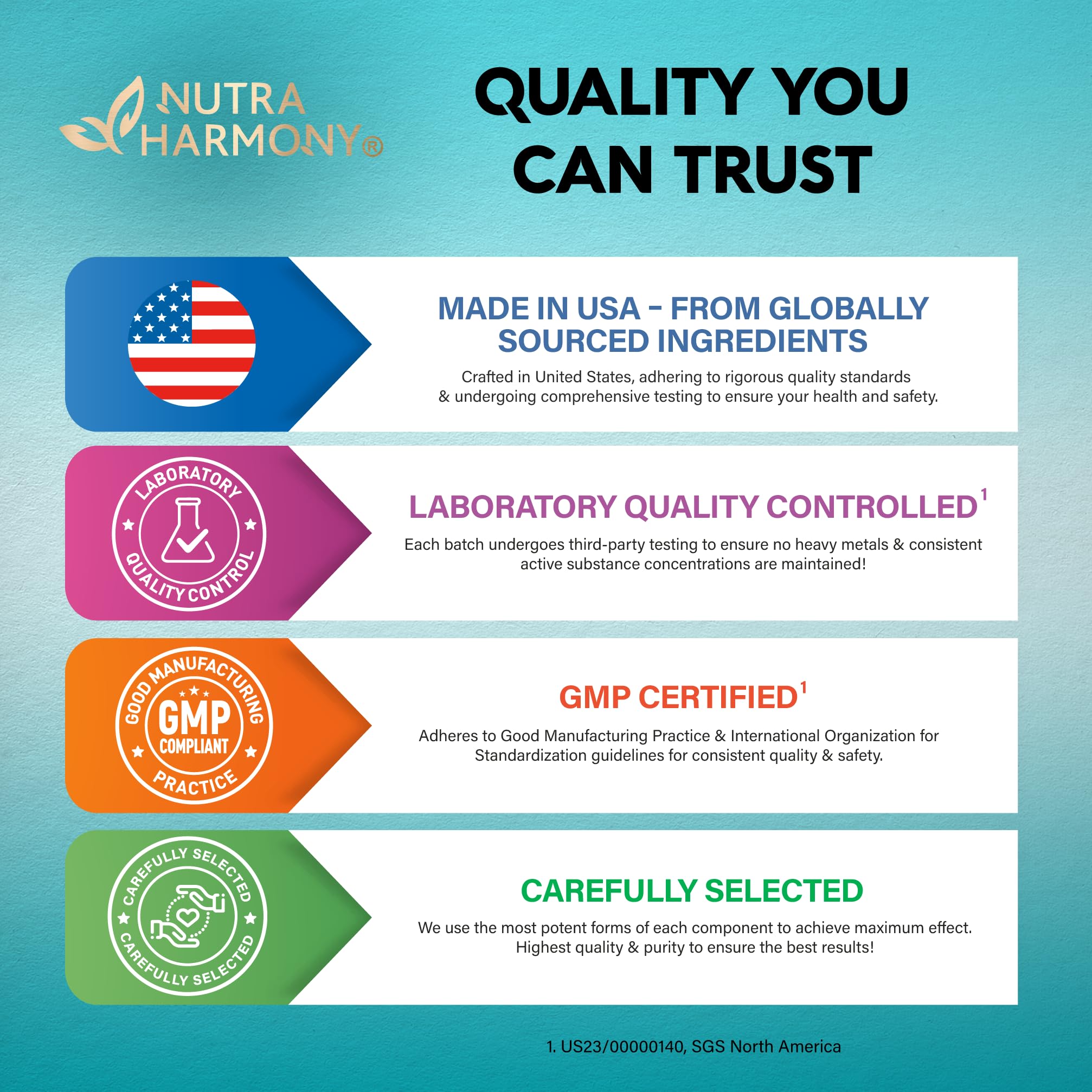 NAC ingredients listing with selenium, B6 and B12 on label