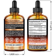 Close-up of orange flavor label on NutraHarmony D3 K2 drops