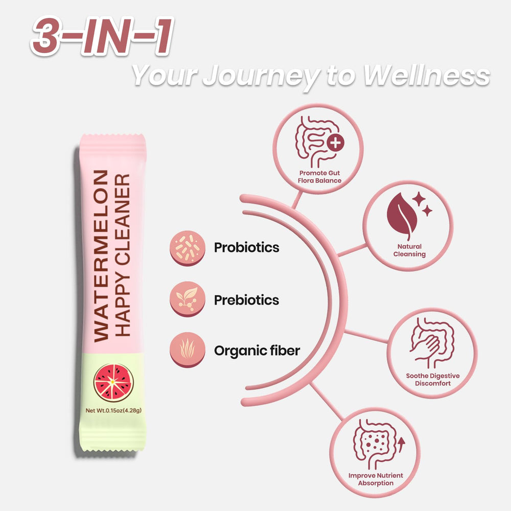 Ingredients including prebiotic, probiotic, and organic fiber