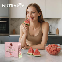 Watermelon-flavored Happy Cleaner drink with real fruit