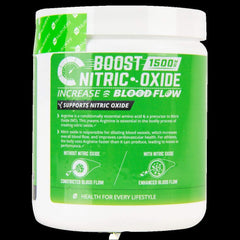 Serving scoop with NutraKey Arginine Powder 250 g jar