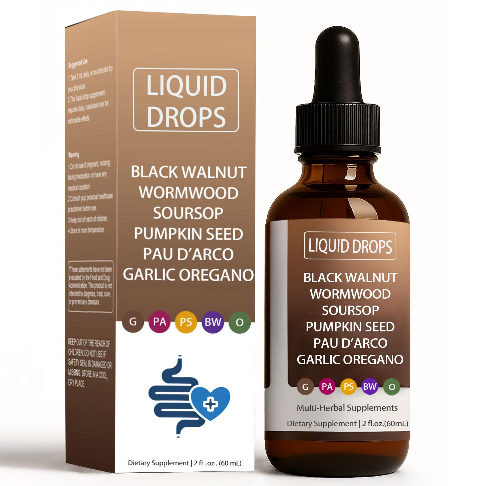 Nutralis Black Walnut Wormwood Liquid Drops hero image