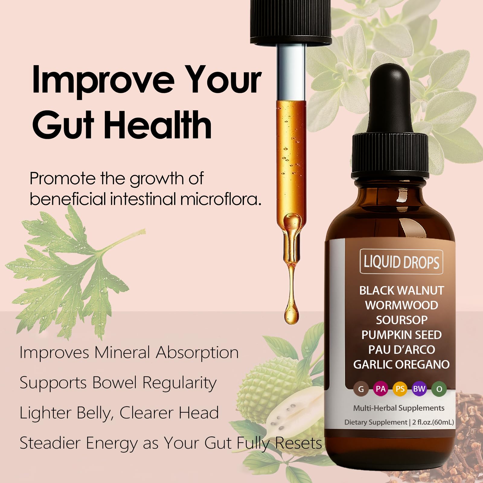 Vegan, additive-free gut health supplement