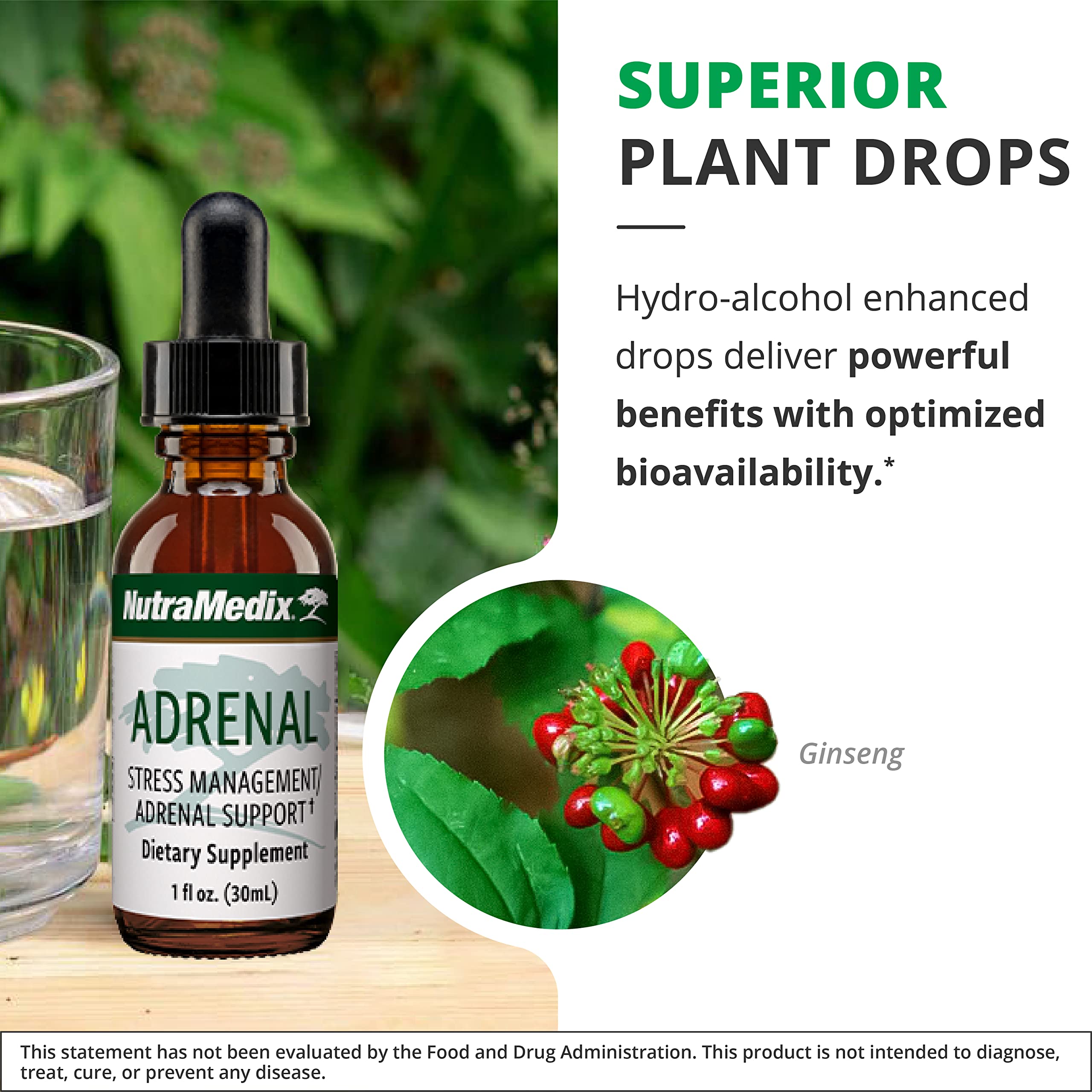 Close-up of 1 oz / 30 ml NutraMedix bottle label