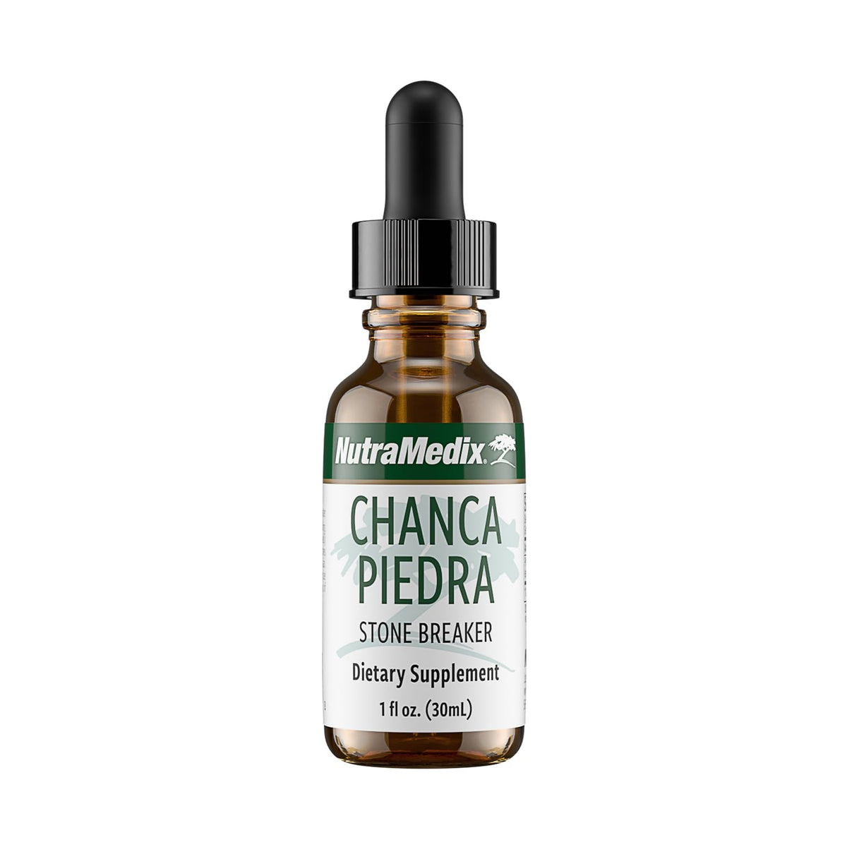 Bottle of NutraMedix Chanca Piedra Stone Breaker Drops 1oz