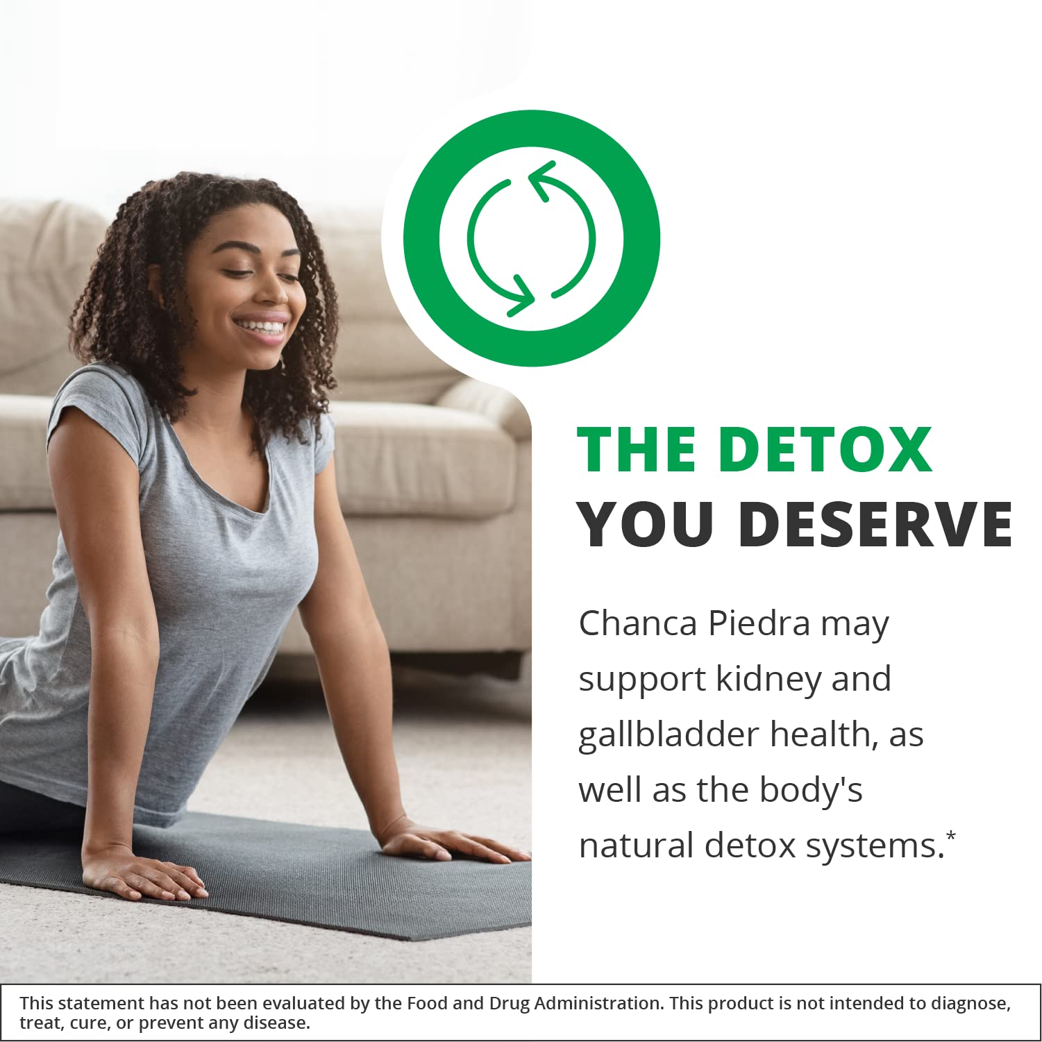 Back label with ingredients for Chanca Piedra Drops