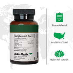 Close-up of dimagnesium malate capsules