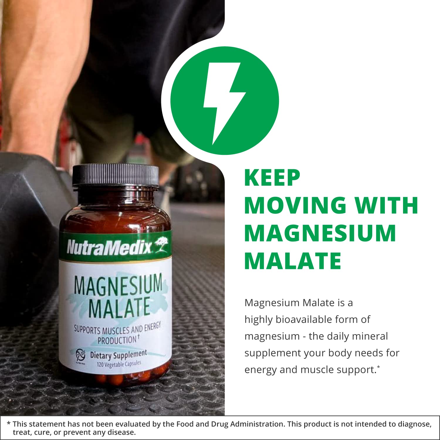 Gluten-free, vegan, non-GMO magnesium supplement packaging