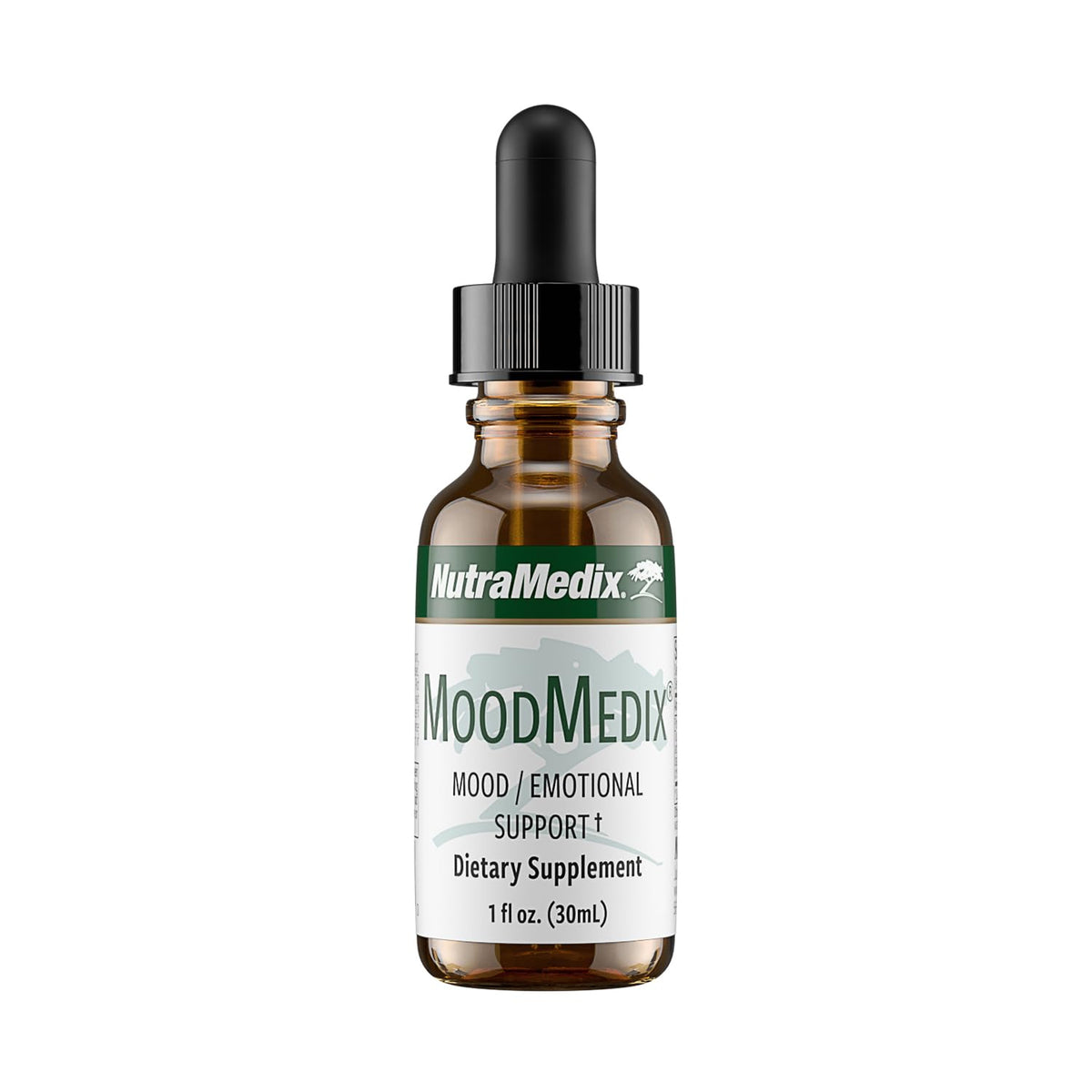 MoodMedix turmeric and Cat's Claw liquid tincture bottle close-up