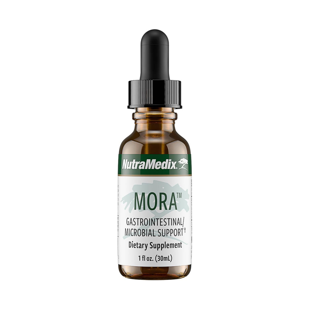 Bottle of NutraMedix Mora Yarrow Extract with dropper