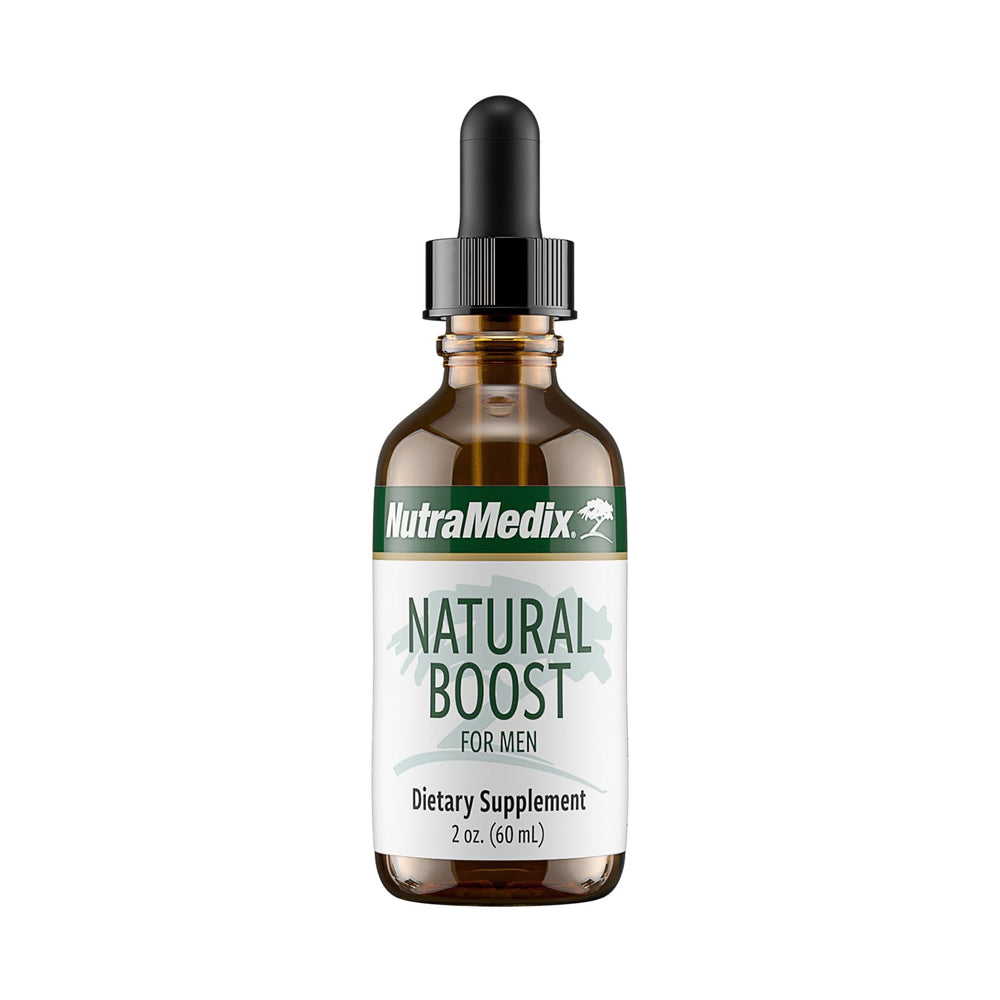 NutraMedix Natural Boost for Men bottle with dropper