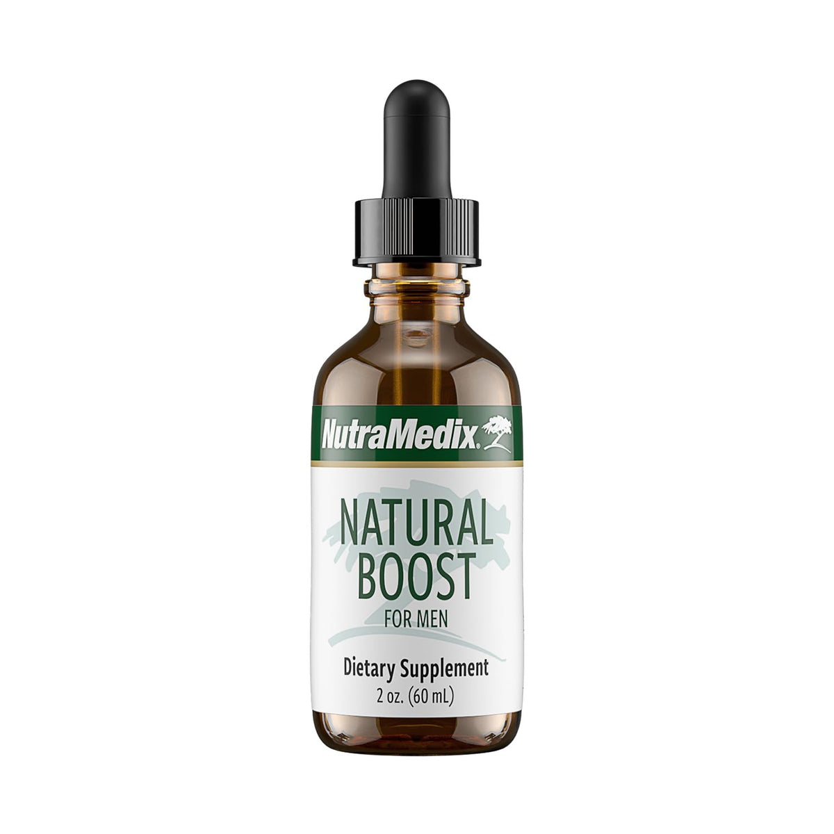 NutraMedix Natural Boost for Men bottle with dropper