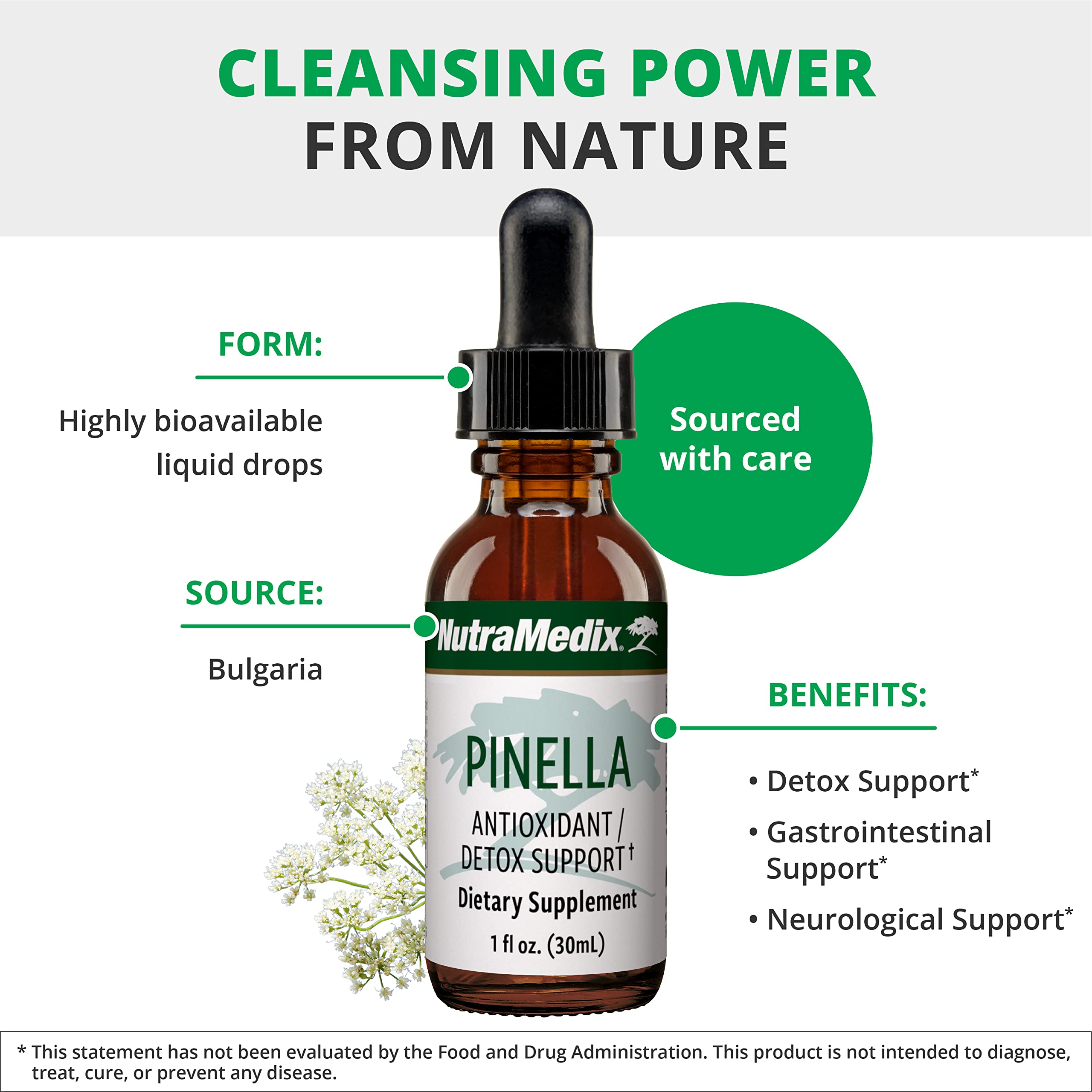 Pinella detox drops for cognitive support