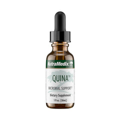 Front view of NutraMedix Quina Immune Drops bottle (1oz).