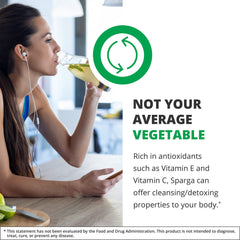 Dropper releasing Sparga liquid into a glass