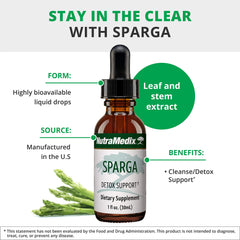 Asparagus extract ingredient highlight for Sparga