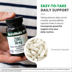 Graphic illustrating immune support with zinc