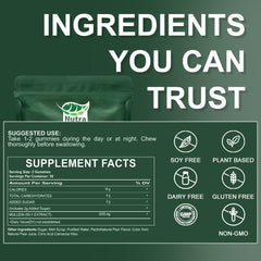 Gummy bottle showing digestive and immune support benefits