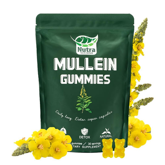 NutraNourish Mullein Gummies hero image in pear flavor