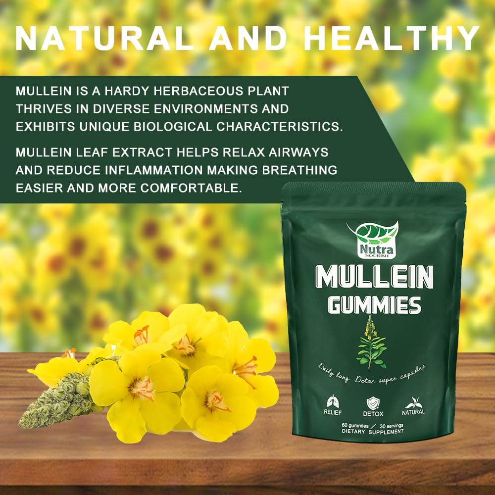 Packaging of NutraNourish Mullein Gummies