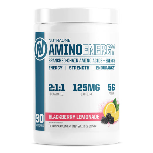 NutraOne Amino Energy Berry Lemonade bottle front view