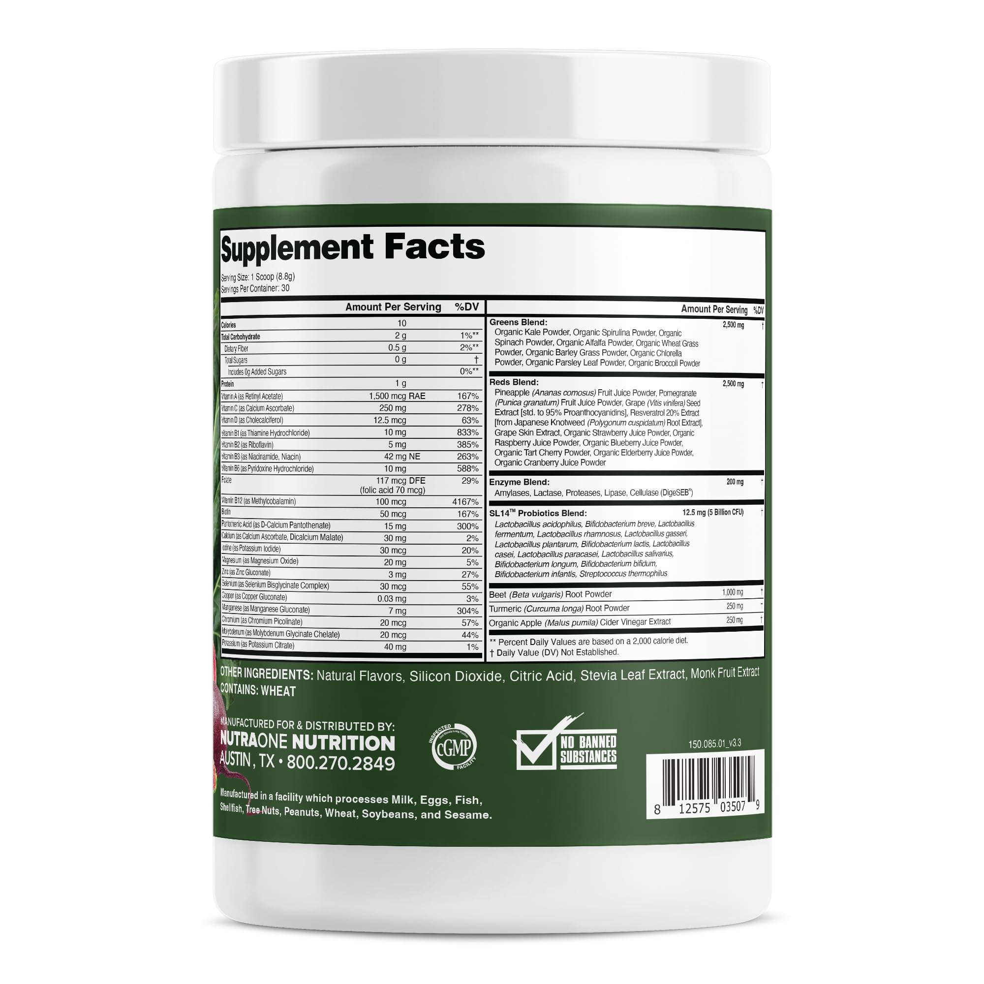 NutraOne open tub with scoop highlighting easy single-serve convenience
