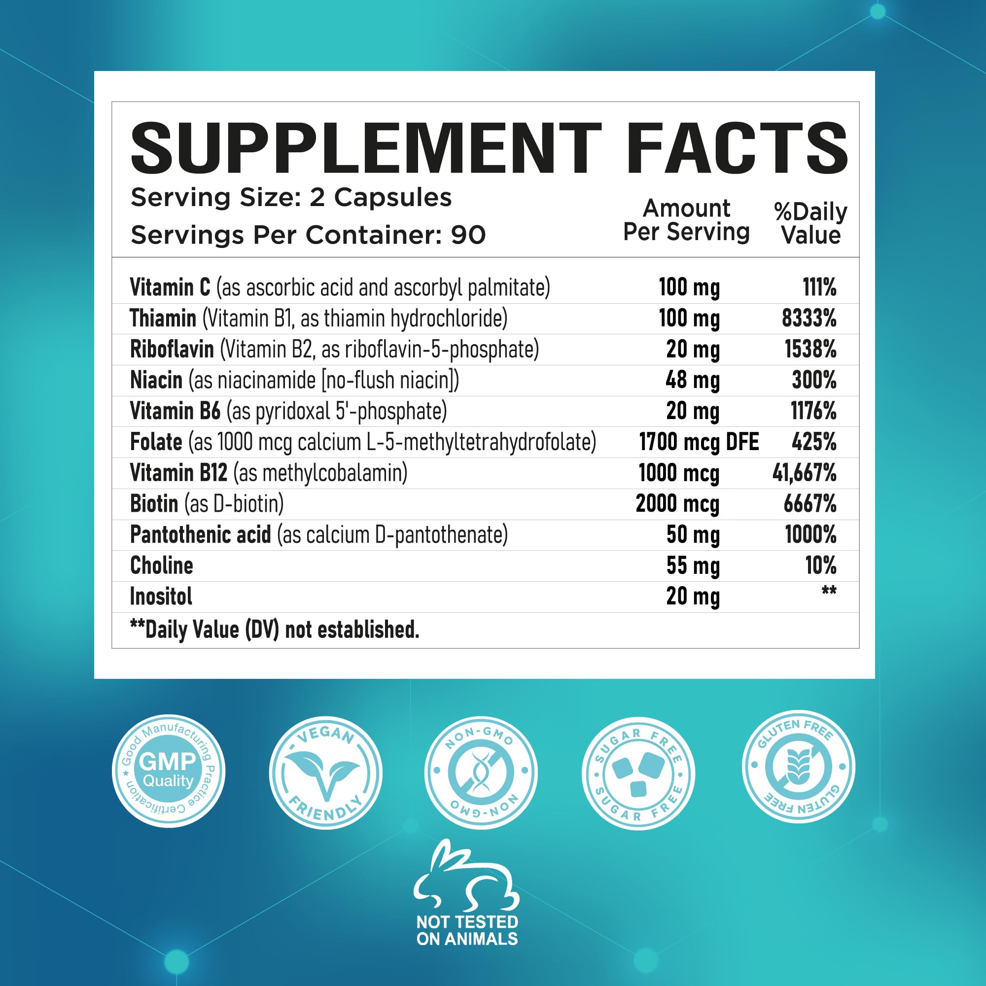 GMP-certified facility and clean supplement symbolism