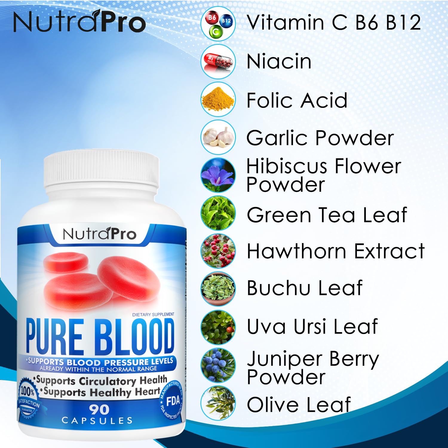 Healthy heart concept with NutraPro Pure Blood