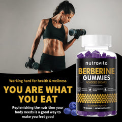 Graphic highlighting immune and metabolism support benefits of Berberine Gummies
