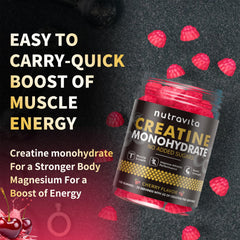 Serving size of 4 gummies equals 5g creatine monohydrate
