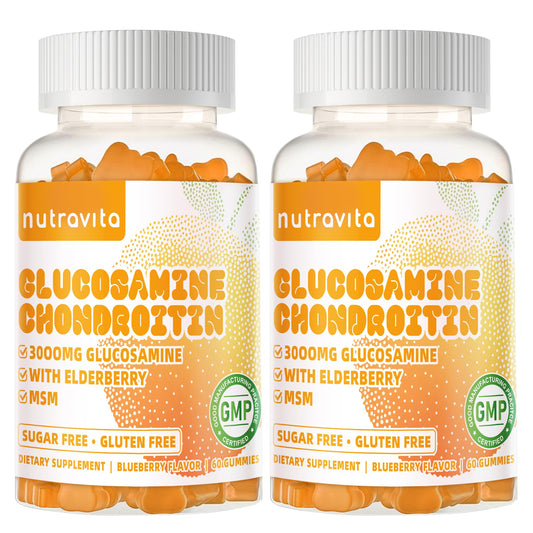 Nutravita Glucosamine Chondroitin Gummies bottle label
