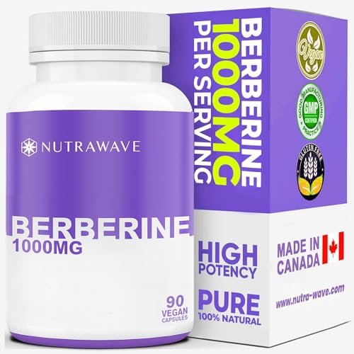 Nutrawave Pure Berberine Max Potency bottle on a clean white background