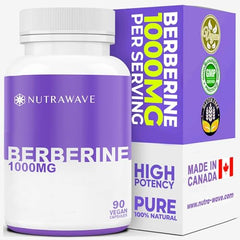 Nutrawave Pure Berberine Max Potency bottle on a clean white background