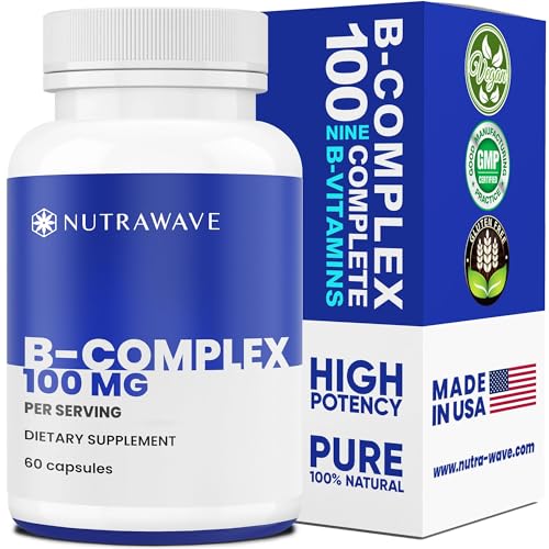 Hero image showing Nutrawave Vitamin B Complex 60 capsules