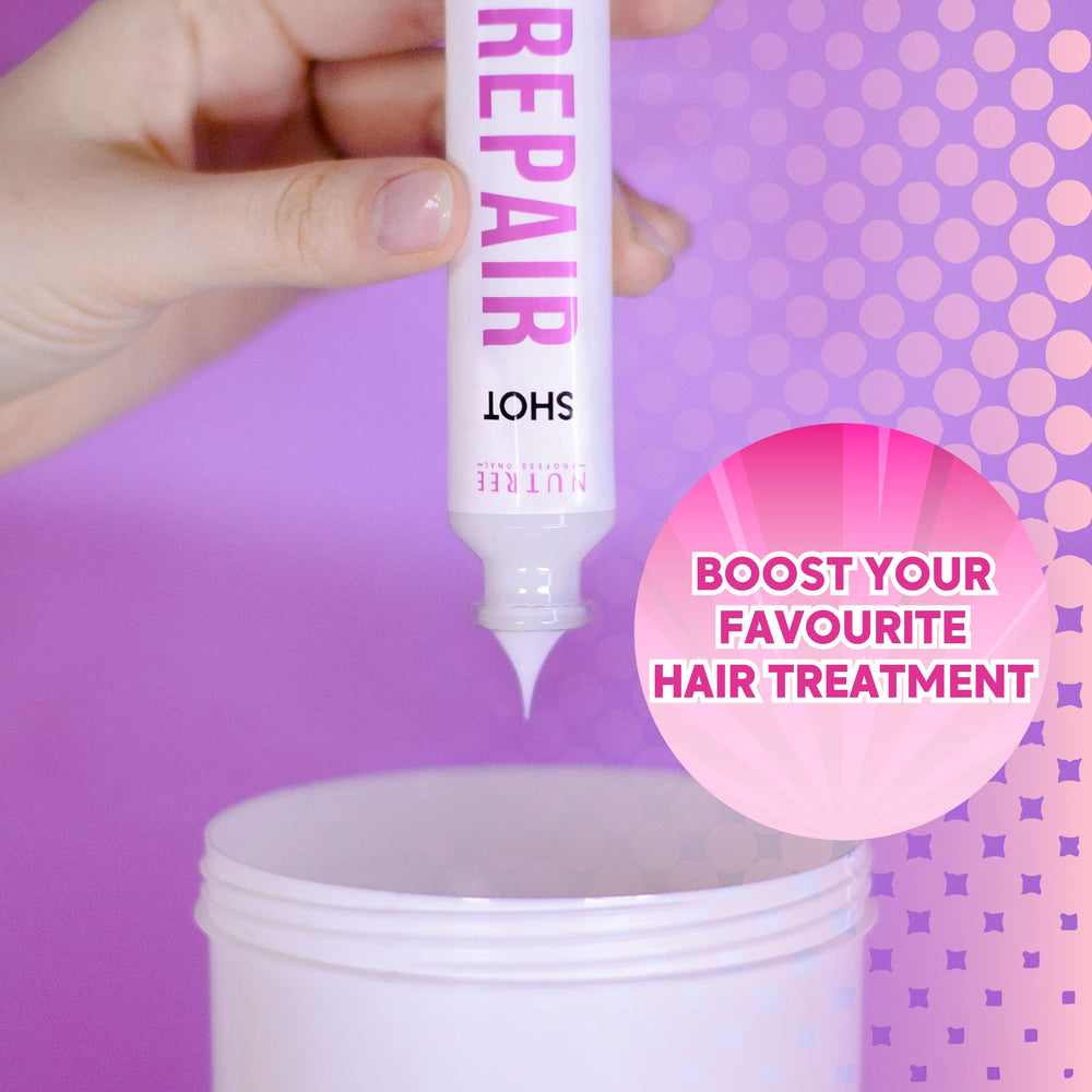 Nutree Professional Keratin Shot glossy hair after treatment