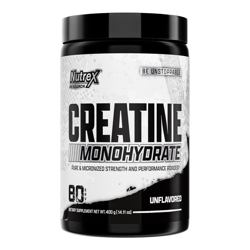 Nutrex Ultra Pure Creatine Monohydrate Powder Unflavored container, 80 servings