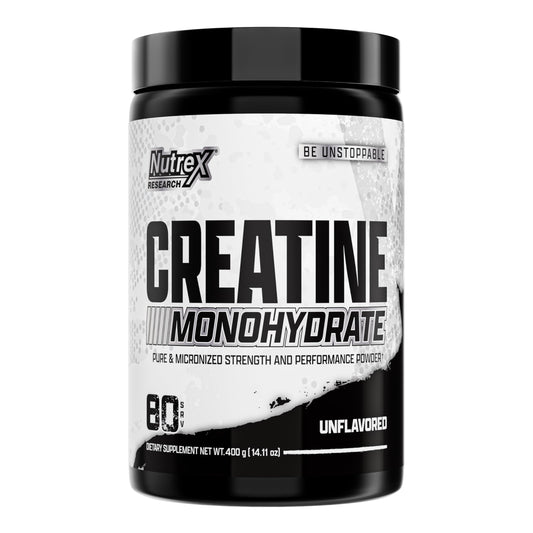 Nutrex Ultra Pure Creatine Monohydrate Powder Unflavored container, 80 servings