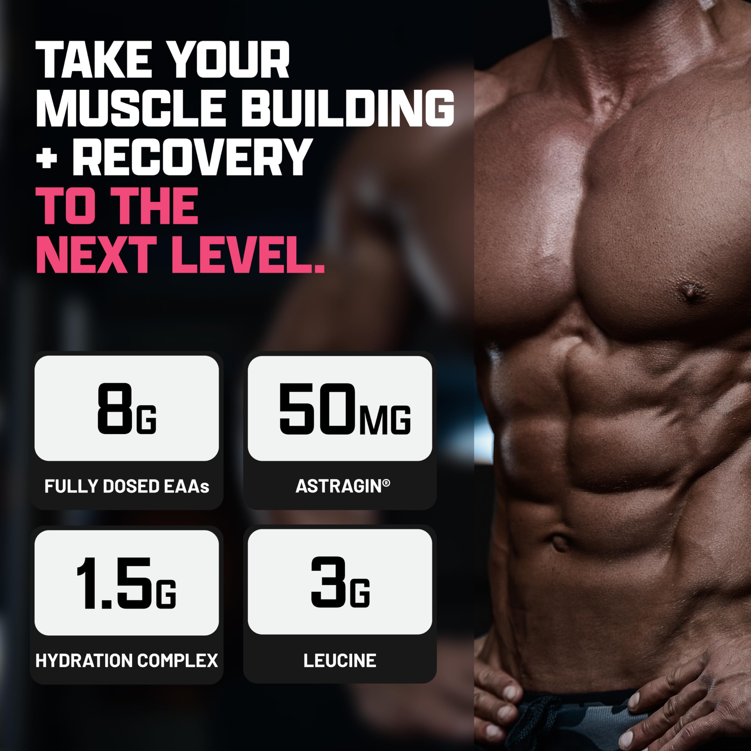Hydration ingredients: coconut water, taurine, minerals