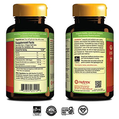 Label showing 12 mg Hawaiian Astaxanthin per softgel