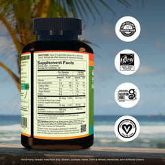 60-count gummy spirulina bottle front view