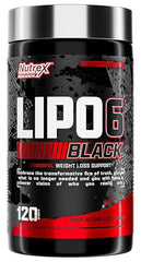 Nutrex Lipo-6 Black Max Fat Burner bottle and label