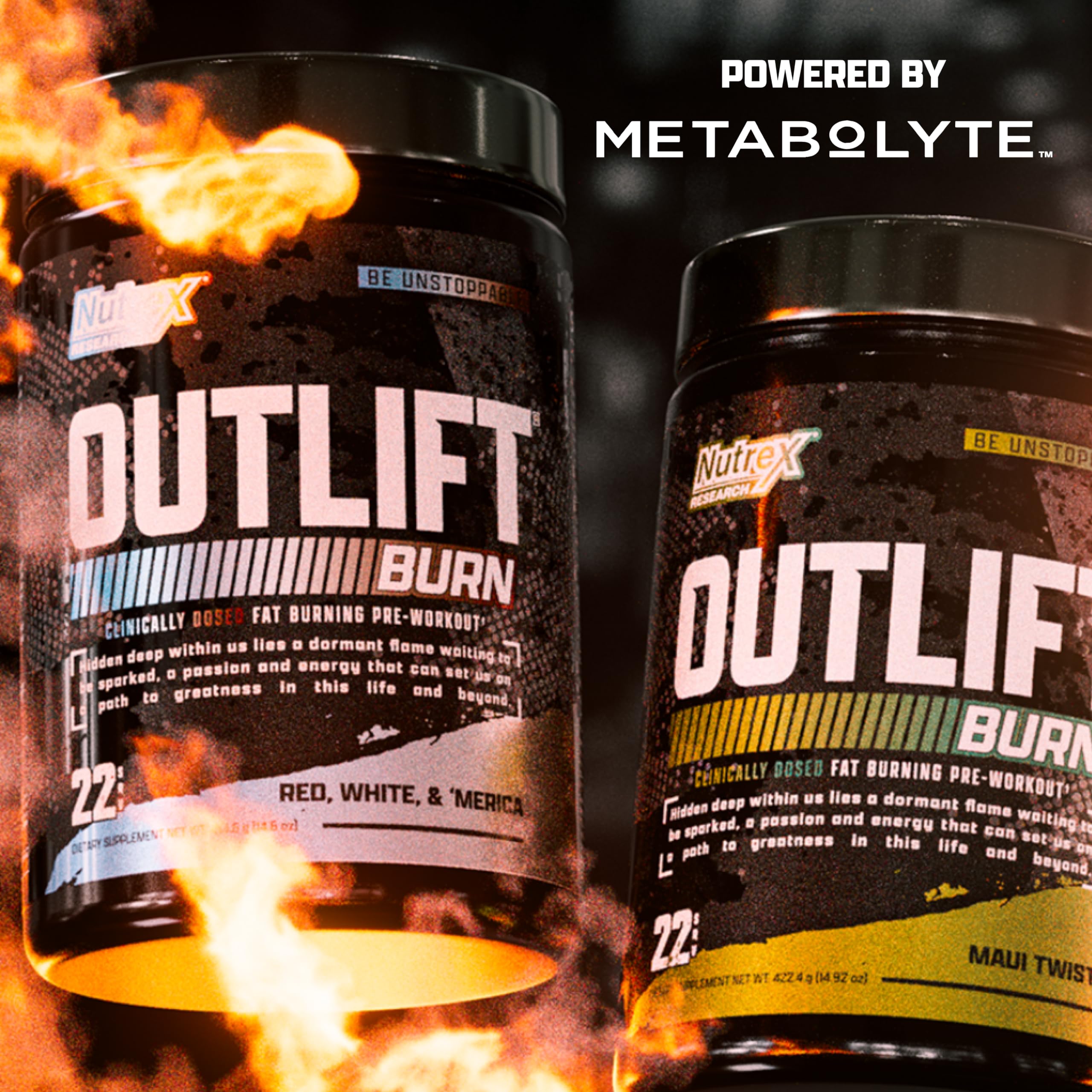 Outlift Burn Maui Twist 22 servings packaging
