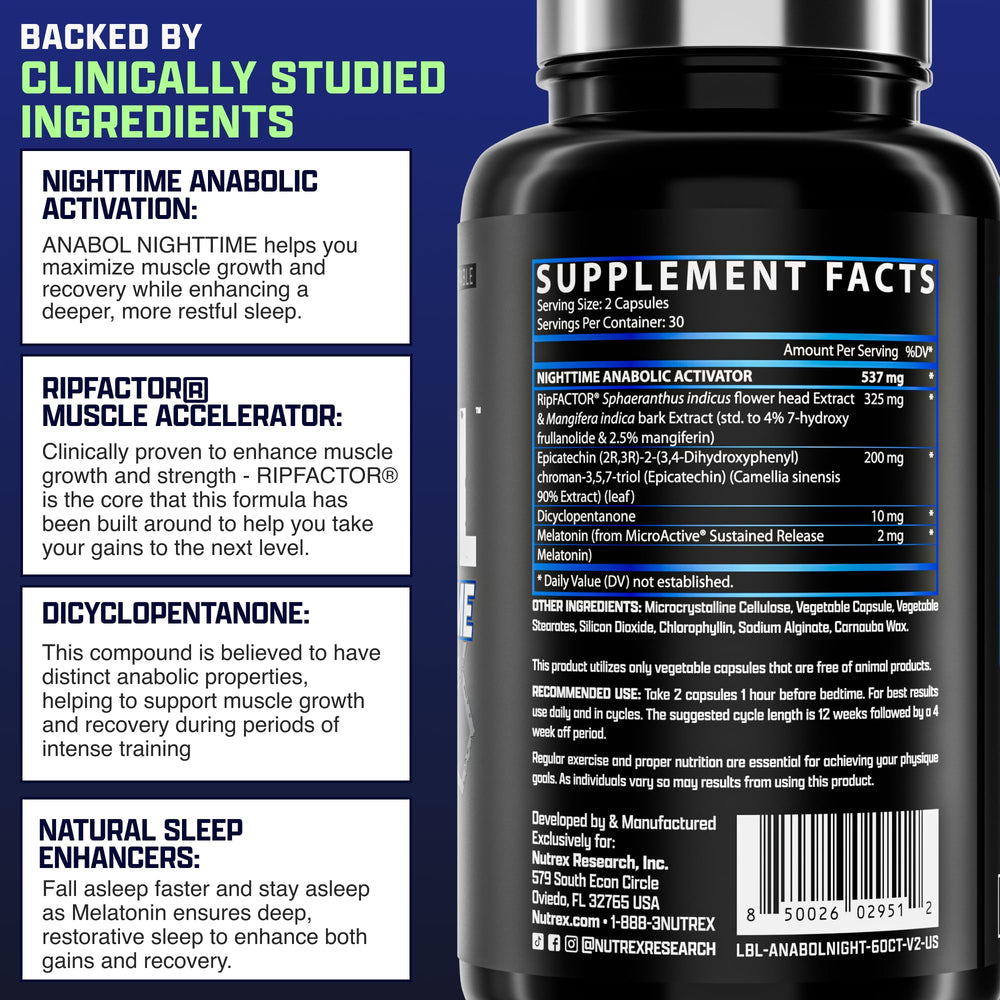 Anabol PM daily routine use to support training recovery