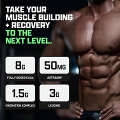 Nutrex Research scoop beside serving to show single-serving size