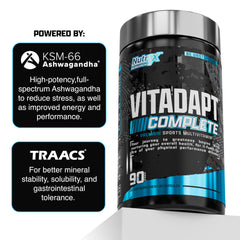Nutrition facts label on Nutrex Vitadapt packaging