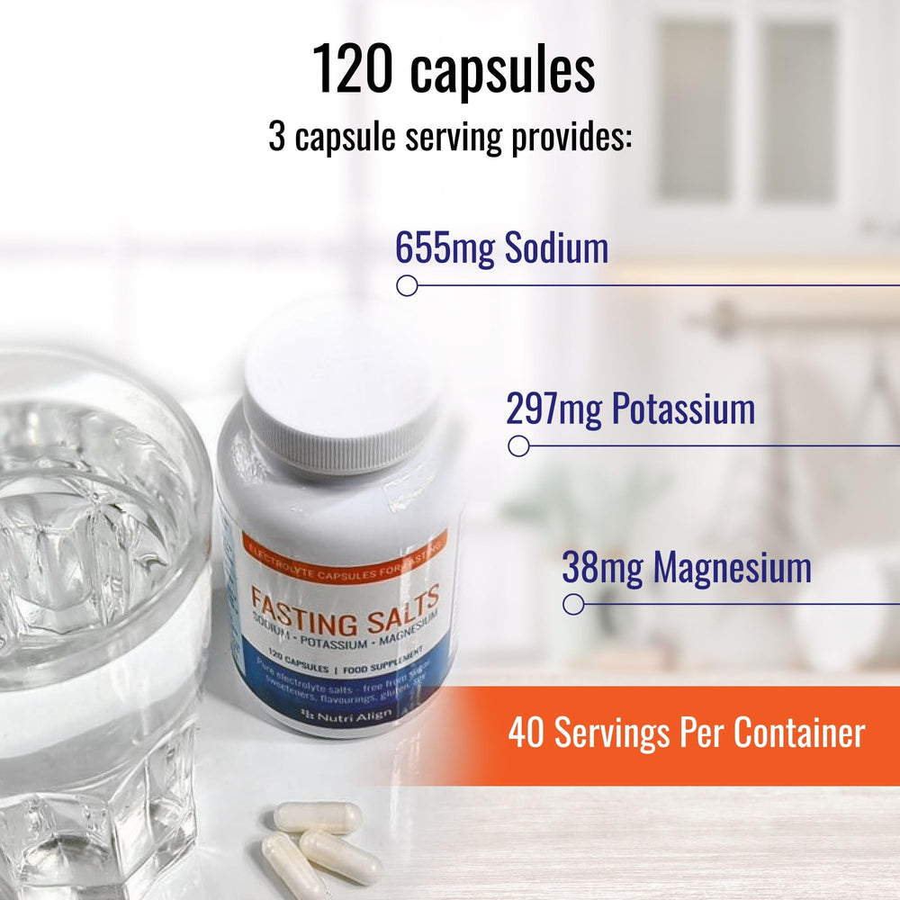 Boxed Nutri-Align Fasting Salts with 120 capsules
