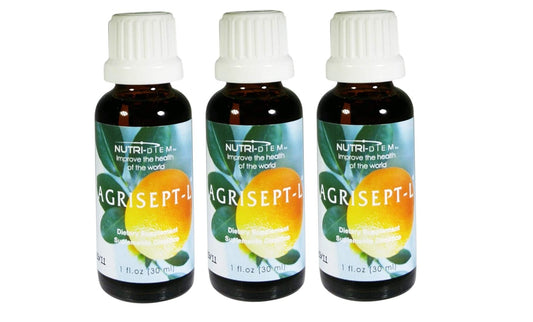 Front view of Nutri-Diem Agrisept L Antioxidant bottle (30ml)