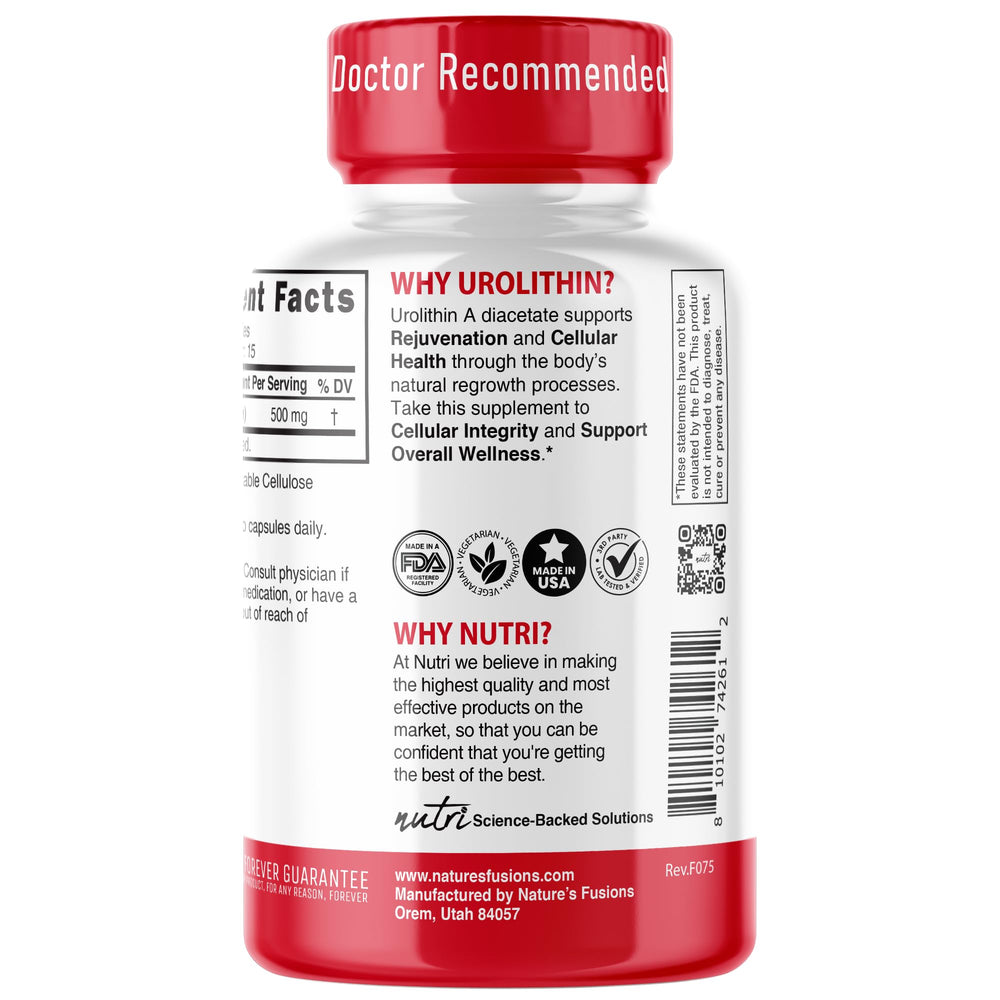 Nutri Urolithin A label information